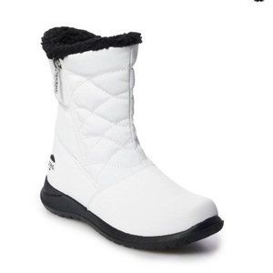 Womens Winter Boots Totes 11 White Waterproof Babbie Syn Upper Lined Padded